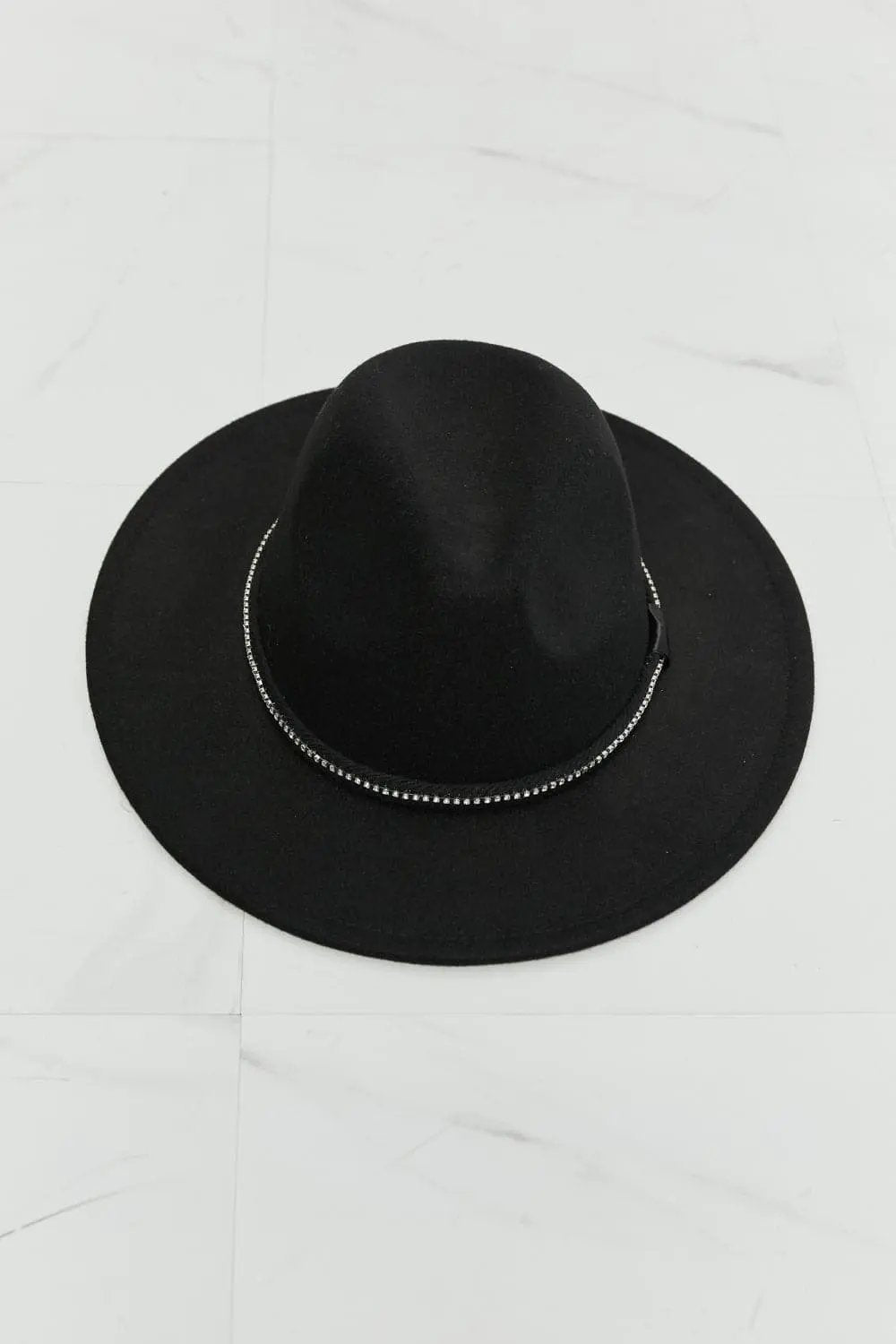 Fame fedora hat with rhinestones - Love Salve